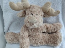 Peluche doudou RENNE ELAN  ecru creme beige  30CM ASSIS