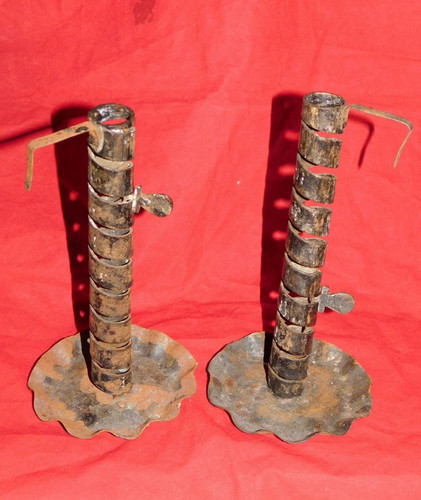 Rare paire bougeoirs - paire, de