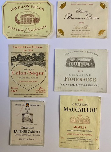 Lot etiquettes vin - de,
