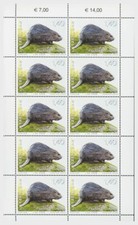 Luxembourg 2023 animals nature Eurasian Beaver Castor fiber 10v mnh FULL SHEET