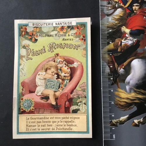 Chromo ancien biscuiterie - bn,