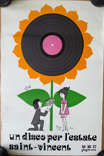 Peynet affiche vintage été - peynet,