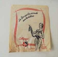 Sachet publicitaire CALLIPYGE « Les BAS que l’on s’arrache sans les déchirer »