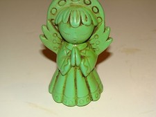 ANGEL FIGURINE GREEN STATUE