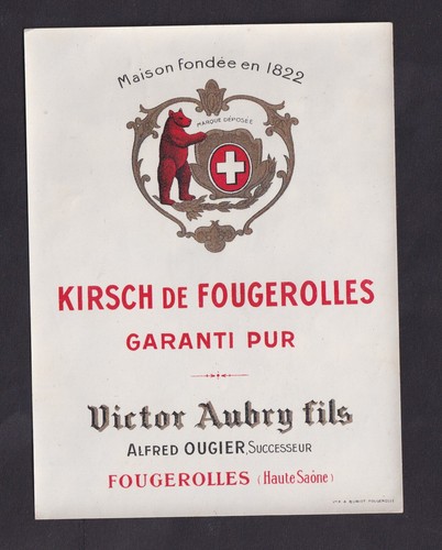 Ancienne étiquette alcool - ancienne,
