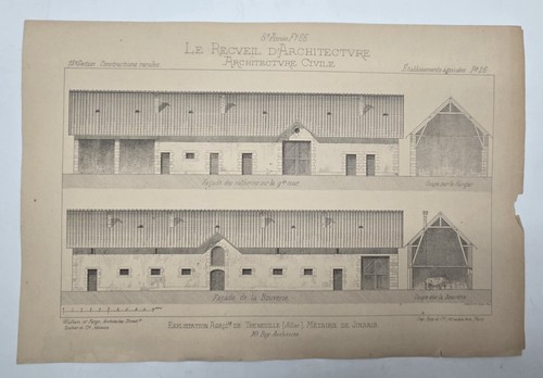 Planche gravée 1880 - 1,