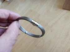 Bracelet RARE albanu acier plusieur tresser MONACO PLAQUER ARGENT