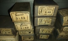  Vis à bois tête fraisée fendue acier 3x12 Boîte De 200 Vis 