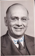 Franz Etzel - ministre fédéral près d'Adenauer - original signé