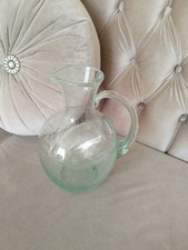 CARAFE, PICHET, CRUCHE EN VERRE BULLE DE BIOT Avec réservoir à glaçons