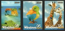 WINDOWS 95 LOT 3 CARTES POSTALES Hébreu Israël
