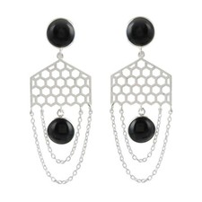 Onyx Noir Véritable 925