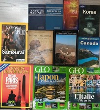 LOT 11 Livres Revues Guides 1930-2016 VOYAGE TOURISME Asie Paris Egypte Italie