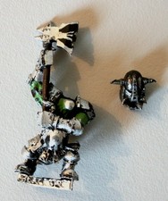 WARHAMMER Metal guerrier Orc noir - Black Ork great weapon Citadel 2000s GW OOP