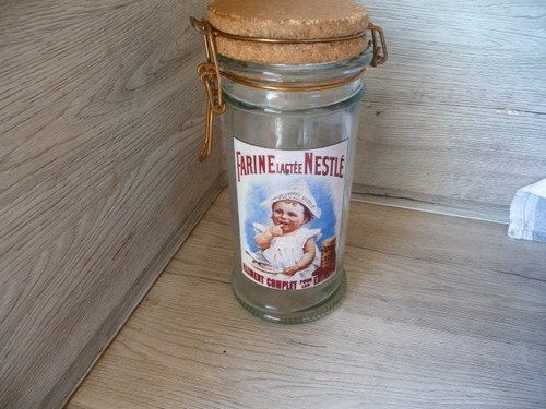 Bocal pot verre farine - pot,