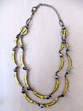 Collier fantaisie TARATATA Métal émaillé vert / anis 