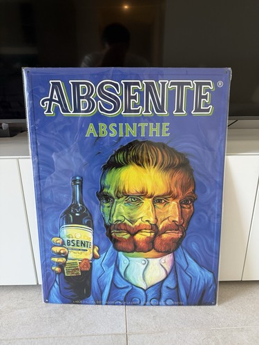 Absente absinthe plaque tôle - absinthe,