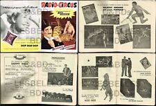 RARE Ancien PROGRAMME CIRQUE/CIRCUS PROGRAM 1954 RADIO CIRCUS RTL 38pages