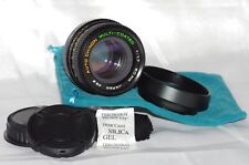 Objectif Pentax K, 50mm f1,7 CHINON, avec bouchons, pare-soleil et housse, TBE