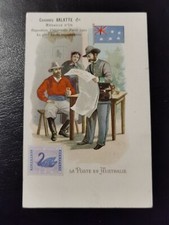 CPA publicité chicorée ARLATTE Exposition Universelle 1900 La Poste en AUSTRALIE