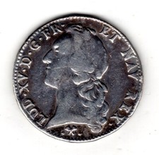 France Ecu Louis XV 1715-1774  au bandeau 1768 L BAYONNE Argent Silver TTB