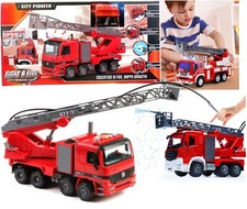Camion Pompiers Jouet Enfants Avec Pulvérisation Eau Lumières Sons Et