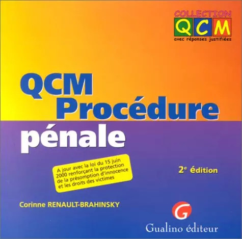 Qcm procedure penale 2eme - procedure, penale.