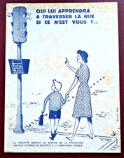 BUVARD - PRÉVENTION - MAMAN ENFANT FEU TRICOLORE - PROPAGANDE - ILLUSTRATEUR -