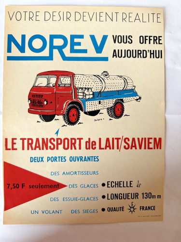 Norev affichette originale - affichette,