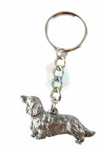 Porte-Clés Teckel En Étain Poil Long