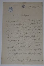 BORDESE Luigi - LETTRE AUTOGRAPHE SIGNEE À Henri HEUGEL, 1870