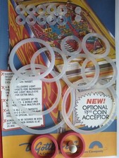 flipper  gottlieb-totem-Kit  elastique silicone  transparent-pinball rubber kit