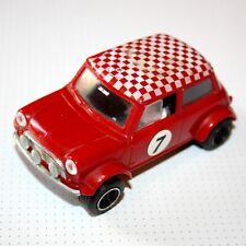 Scalextric C007 Mini Cooper rouge, vintage,  TBE