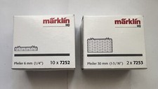 V 74 - 2 Piliers de Pont HO MARKLIN 7253 + 5 Piliers de pont HO MARKLIN 7252