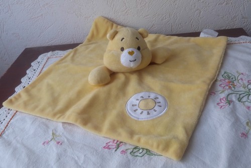 Doudou bisounours jaune soleil - jaune,