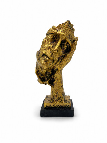 Statue visage pensif main - statue,