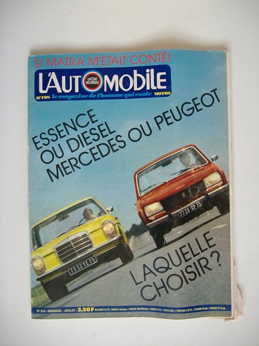 Automobile 314 peugeot - l'automobile,