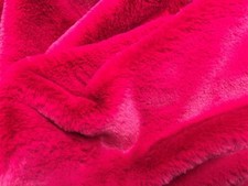 Super Luxe Tissu En Fourrure Synthétique - Short Peluche Cerise Rose