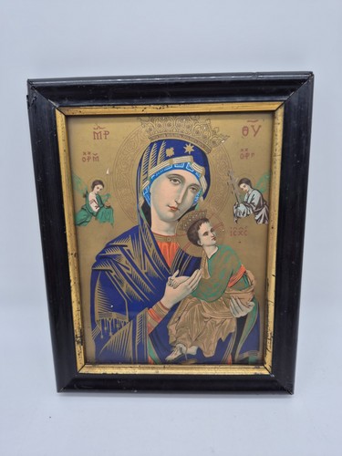 Ancienne icone religieuse - ancienne,