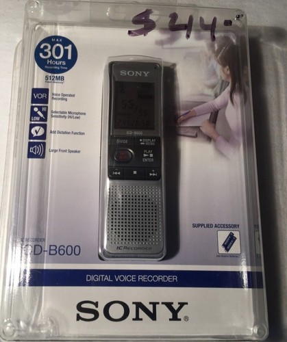 Sony icd b600 digital - sony, voice