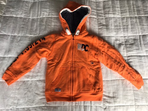 Veste capuche chaude orange - veste, à