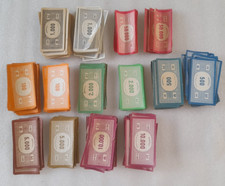 lot de pièces Jeu de société Monopoly vintage an 60-80 lot de billets