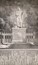 Rare estampe monument aux