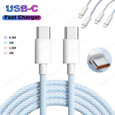 1M 2M 60W Dual Type-C Chargeur USB-C to USB-C Câble 3A Données fit for iPhone 15