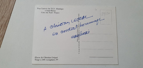 Carte postale cpa tgv - cpa,