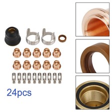 24 Pcs Ipt40 Plasma Coupes De Coupe Coupe Cap Shield Électrode Pour  CUT-55DS'