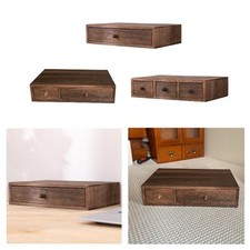 Organisateur de bureau en bois Organisateur cosmétique pour les blocs-notes