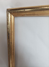 Cadre baguette en bois doré