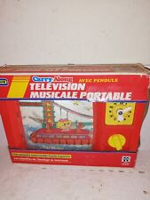 TELEVISON MUSICALE PORTABLE CARRY ALONG PLAYWELL NEUF AVEC BOITE VINTAGE HS