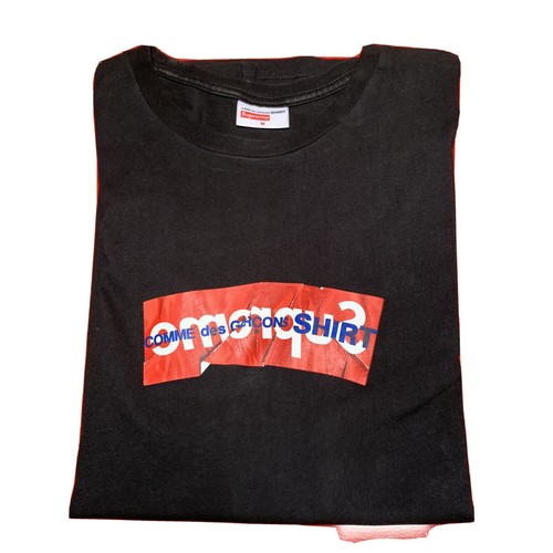 Supreme cdg box logo - logo, black